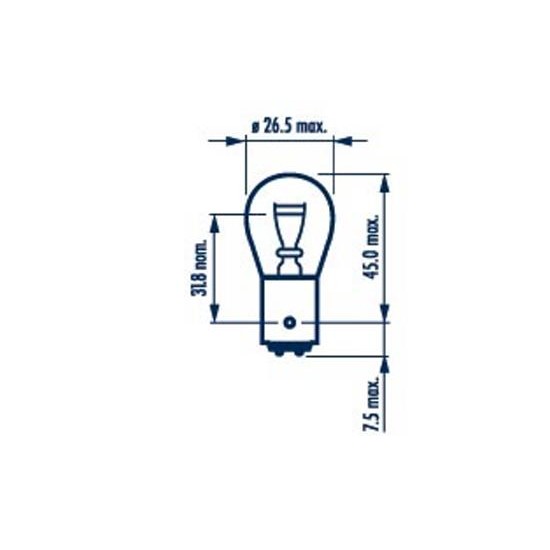 Слика на сијалица за стоп светла и габарити NARVA 17916 за Hyundai Excel 2 (LC) 1.3 - 86 коњи бензин