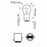 Слика 3 на Сијалица за стоп светла и габарити PHILIPS 12499B2