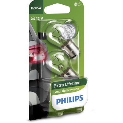 Слика на сијалица за стоп светла и габарити PHILIPS LongLife EcoVision 12499LLECOB2 за Citroen C8 EA,EB 3.0 V6 - 204 коњи бензин