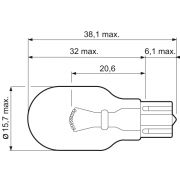 Слика 2 на сијалица за стоп светла и габарити VALEO ESSENTIAL 032215