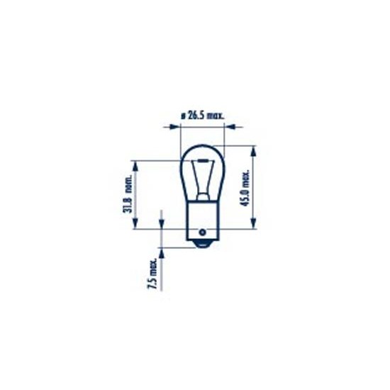 Слика на сијалица за стоп светло и позиција NARVA 17643 за камион DAF 95 FT 95.500 - 507 коњи дизел