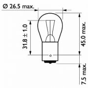 Слика 3 на сијалица за трепкачи и стопови PHILIPS 13498B2