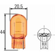 Слика 1 $на Сијалица за трепкачи HELLA 8GP 009 021-002