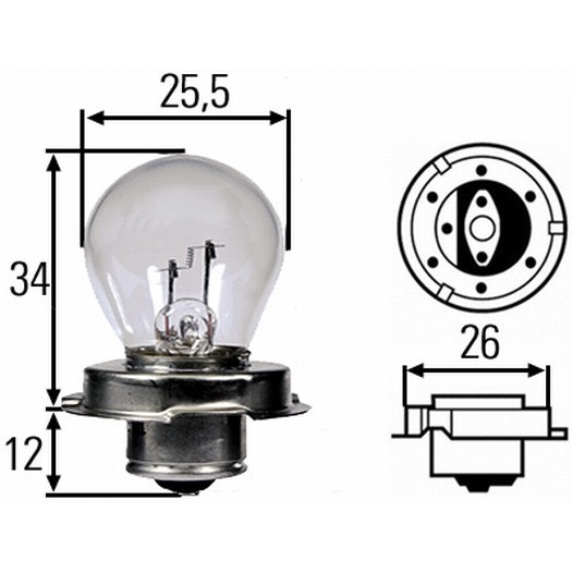 Слика на Сијалица за фарови и халогенки HELLA 8GA 008 899-121