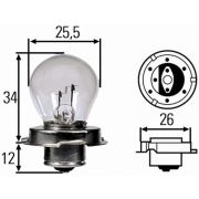 Слика 1 $на Сијалица за фарови и халогенки HELLA 8GA 008 899-121