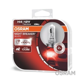 Слика на сијалица за фарови и халогенки OSRAM NIGHT BREAKER® SILVER 64193NBS-HCB за Audi 100 Sedan (44, 44Q, C3) 2.2 Turbo - 165 коњи бензин