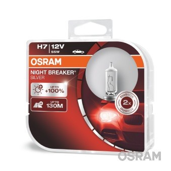 Слика на сијалица за фарови и халогенки OSRAM NIGHT BREAKER® SILVER 64210NBS-HCB за Volvo S60 Sedan 2.4 D5 - 185 коњи дизел