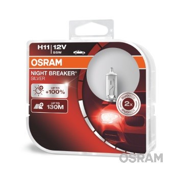 Слика на сијалица за фарови и халогенки OSRAM NIGHT BREAKER® SILVER 64211NBS-HCB за BMW 3 Sedan E90 330 xd - 231 коњи дизел