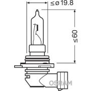 Слика 3 на сијалица за фарови и халогенки OSRAM Original 9012