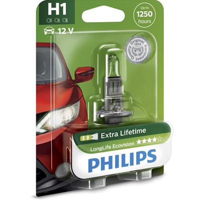 Слика на сијалица за фарови и халогенки PHILIPS LongLife EcoVision 12258LLECOB1 за мотор Aprilia RS 125 Extrema (MP) - 29 коњи горична смес