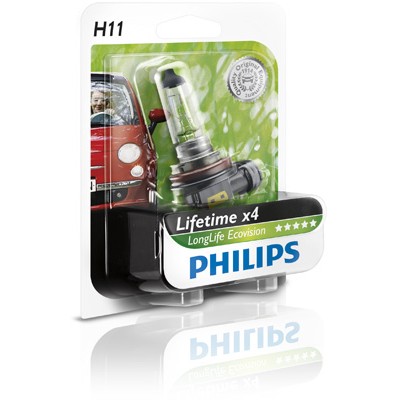 Слика на сијалица за фарови и халогенки PHILIPS LongLife EcoVision 12362LLECOB1 за мотор Aprilia RS 125 (RD) - 15 коњи горична смес