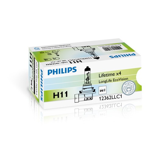 Слика на сијалица за фарови и халогенки PHILIPS LongLife EcoVision 12362LLECOC1 за Citroen C4 B7 Hatchback 1.6 BlueHDi 100 - 99 коњи дизел