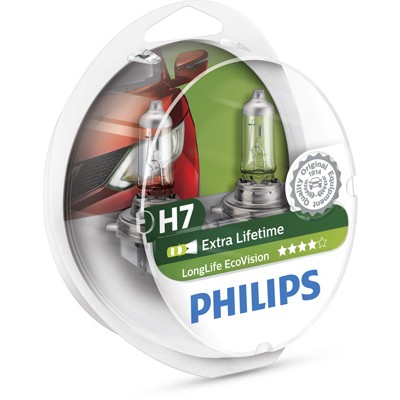 Слика на сијалица за фарови и халогенки PHILIPS LongLife EcoVision 12972LLECOS2 за Fiat Linea 323 1.3 D Multijet - 95 коњи дизел
