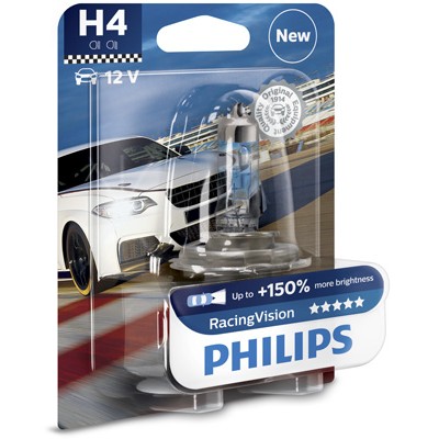 Слика на сијалица за фарови и халогенки PHILIPS RacingVision 12342RVB1 за Mazda 2 Hatchback (DY) 1.2 - 75 коњи бензин