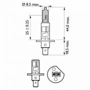 Слика 3 на сијалица за фарови и халогенки PHILIPS WhiteVision 12258WHVB1