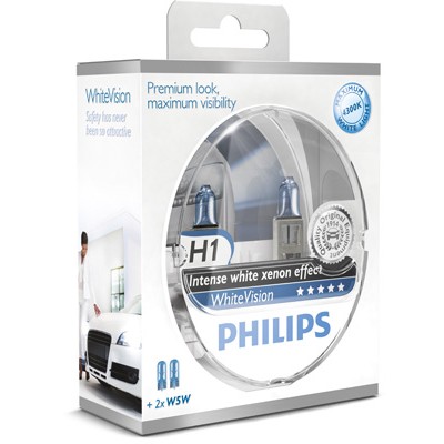 Слика на сијалица за фарови и халогенки PHILIPS WhiteVision 12258WHVSM за Audi A6 Avant (4B, C5) 2.4 - 165 коњи бензин