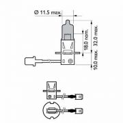 Слика 3 на Сијалица за фарови и халогенки PHILIPS WhiteVision 12336WHVB1