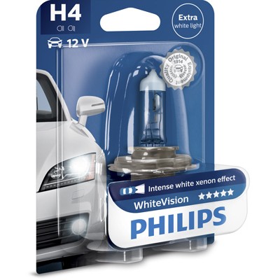 Слика на сијалица за фарови и халогенки PHILIPS WhiteVision 12342WHVB1 за Audi 80 Sedan (89, 89Q, 8A, B3) 2.0 quattro - 115 коњи бензин