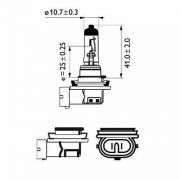 Слика 3 на сијалица за фарови и халогенки PHILIPS WhiteVision 12362WHVB1