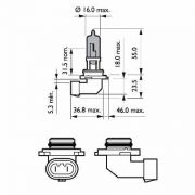 Слика 3 на сијалица за фарови и халогенки PHILIPS WhiteVision 9005WHVB1