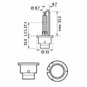 Слика 3 на сијалица за фарови и халогенки PHILIPS Xenon Vision 42402VIC1