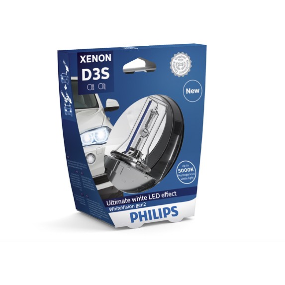 Слика на сијалица за фарови и халогенки PHILIPS Xenon WhiteVision gen2 42403WHV2S1 за Audi A5 Sportback (8TA) 2.0 TFSI quattro - 224 коњи бензин