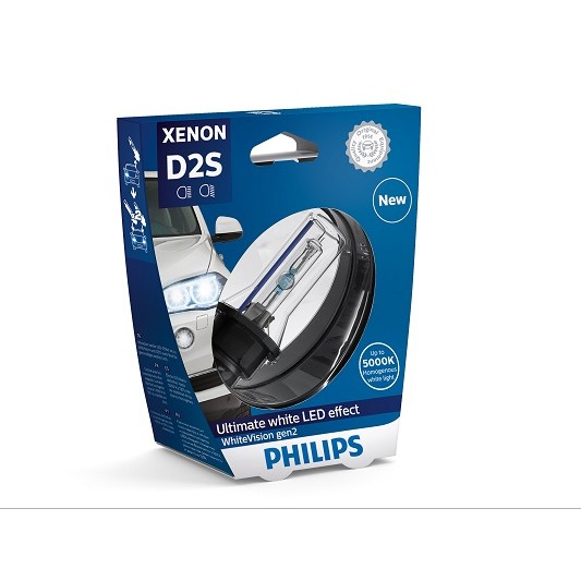 Слика на сијалица за фарови и халогенки PHILIPS Xenon WhiteVision gen2 85122WHV2S1 за Peugeot 407 SW 2.0 HDi 135 - 136 коњи дизел