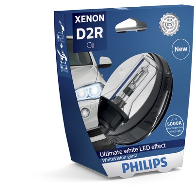 Слика на сијалица за фарови и халогенки PHILIPS Xenon WhiteVision gen2 85126WHV2S1 за Mercedes C-class Saloon (w202) C 240 (202.026) - 170 коњи бензин