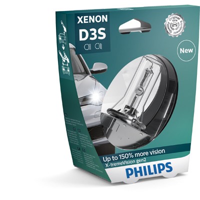 Слика на сијалица за фарови и халогенки PHILIPS Xenon X-tremeVision gen2 42403XV2S1 за Audi A5 Cabrio (8F7) 3.0 TDI quattro - 240 коњи дизел