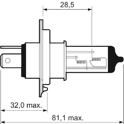 Слика на сијалица за фарови и халогенки VALEO ESSENTIAL 032007 за Ford Escort 5 Break (gal,avl) 1.8 D - 60 коњи дизел