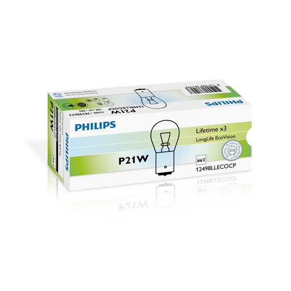 Слика на сијалица за фарови PHILIPS LongLife EcoVision 12498LLECOCP за Renault Rapid Box 1.4 (F40M) - 60 коњи бензин