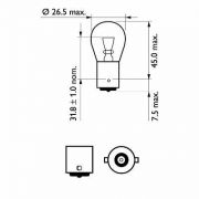 Слика 3 на сијалица за фарови PHILIPS VisionPlus 12498VPB2