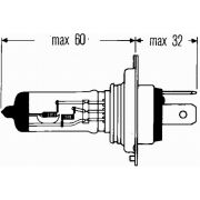 Слика 2 $на Сијалица со загревачка жица, главни фарови HELLA 8GJ 002 525-101