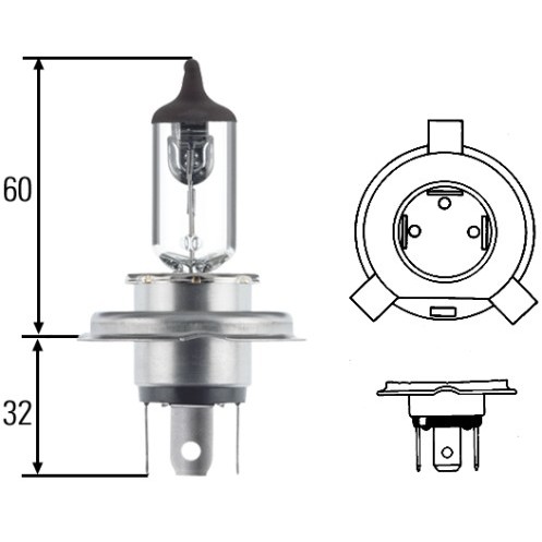 Слика на Сијалица со загревачка жица, главни фарови HELLA 8GJ 002 525-203