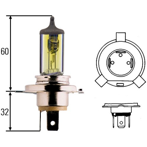 Слика на Сијалица со загревачка жица, главни фарови HELLA 8GJ 002 525-341