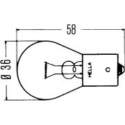 Слика 2 $на Сијалица со загревачка жица, ротација HELLA 8GA 002 074-121