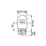 Слика 5 на сијалица со загревачка жица, стоп светло/рикверц BOSCH 1 987 302 252