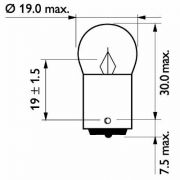 Слика 3 на сијалица со загревачка жица, трепкачи PHILIPS 13821B2