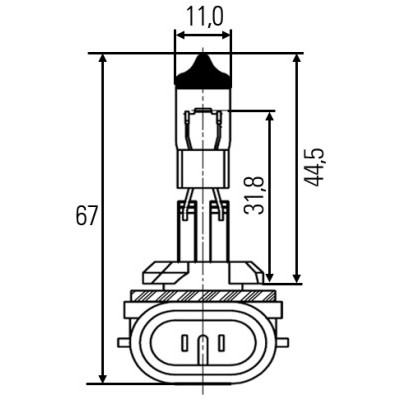 Слика на Сијалица со загревачка жица HELLA 8GH 008 991-031