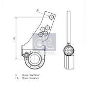 Слика 2 на сопирачка полуга, сопирачки систем DT Spare Parts 10.33071