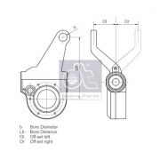 Слика 2 на сопирачка полуга, сопирачки систем DT Spare Parts 1.18110
