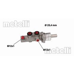 Слика на Сопирачка пумпа METELLI 05-0893