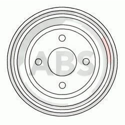 Слика на Сопирачки барабан A.B.S. 3344-S за Ford Escort MK 5 Estate (gal,avl) 1.6 - 105 коњи бензин