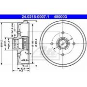 Слика 1 на Сопирачки барабан ATE 24.0218-0007.1