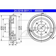 Слика 1 на Сопирачки барабан ATE 24.0218-0011.1