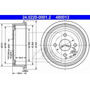 Слика 1 на Сопирачки барабан ATE 24.0220-0001.2