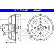 Слика 1 на Сопирачки барабан ATE 24.0220-0012.1