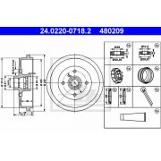 Слика 1 на Сопирачки барабан ATE 24.0220-0718.2