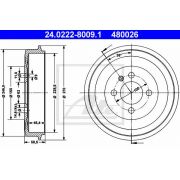 Слика 1 $на Сопирачки барабан ATE 24.0222-8009.1