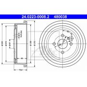 Слика 1 на Сопирачки барабан ATE 24.0223-0008.2